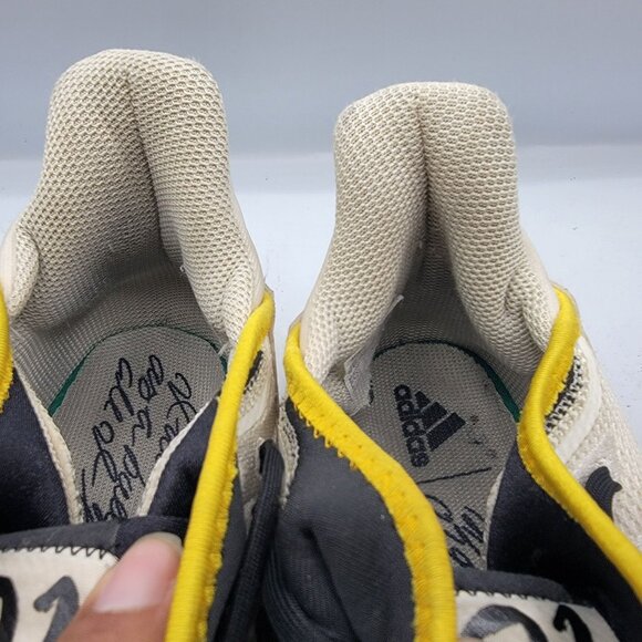 Adidas Icon 4 Roberto Clemente Turf Trainer Mens 11.5 White Yellow Shoes - Picture 9 of 12